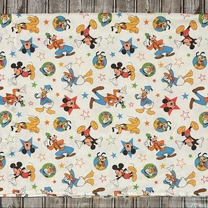 Disney Babies Mickey Mouse Stars Flat Crib Toddler Baby Sheet Donald Pluto Goofy